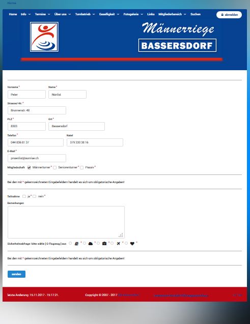 anmeldeformular
