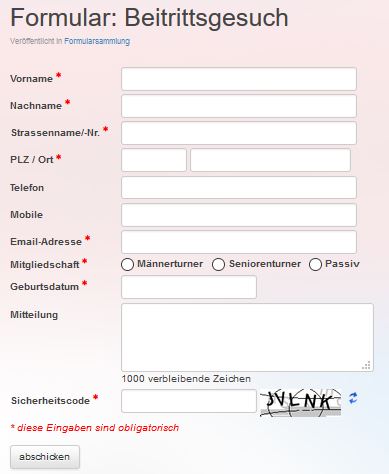 beitrittsformular